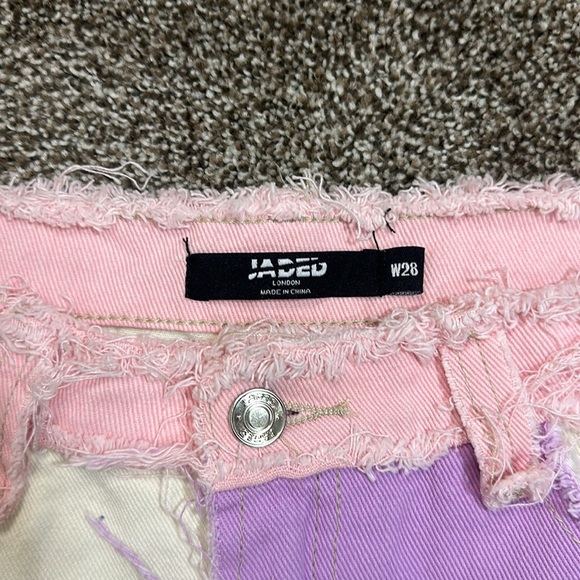 Jaded London patchwork hot pant size 28 - Picture 2 of 7